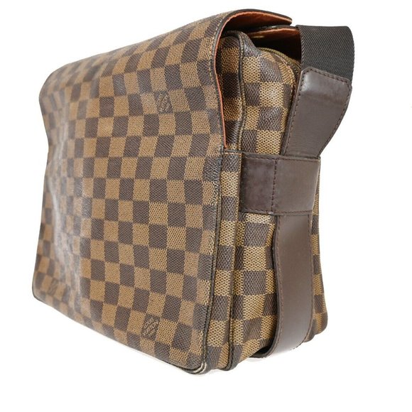 LOUIS VUITTON Naviglio Shoulder Bag Damier Ebene Leather Brown N45255 80HB689 - Picture 14 of 16